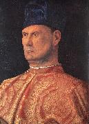BELLINI, Giovanni Portrait of a Condottiere (Jacopo Marcello)  yr6 painting